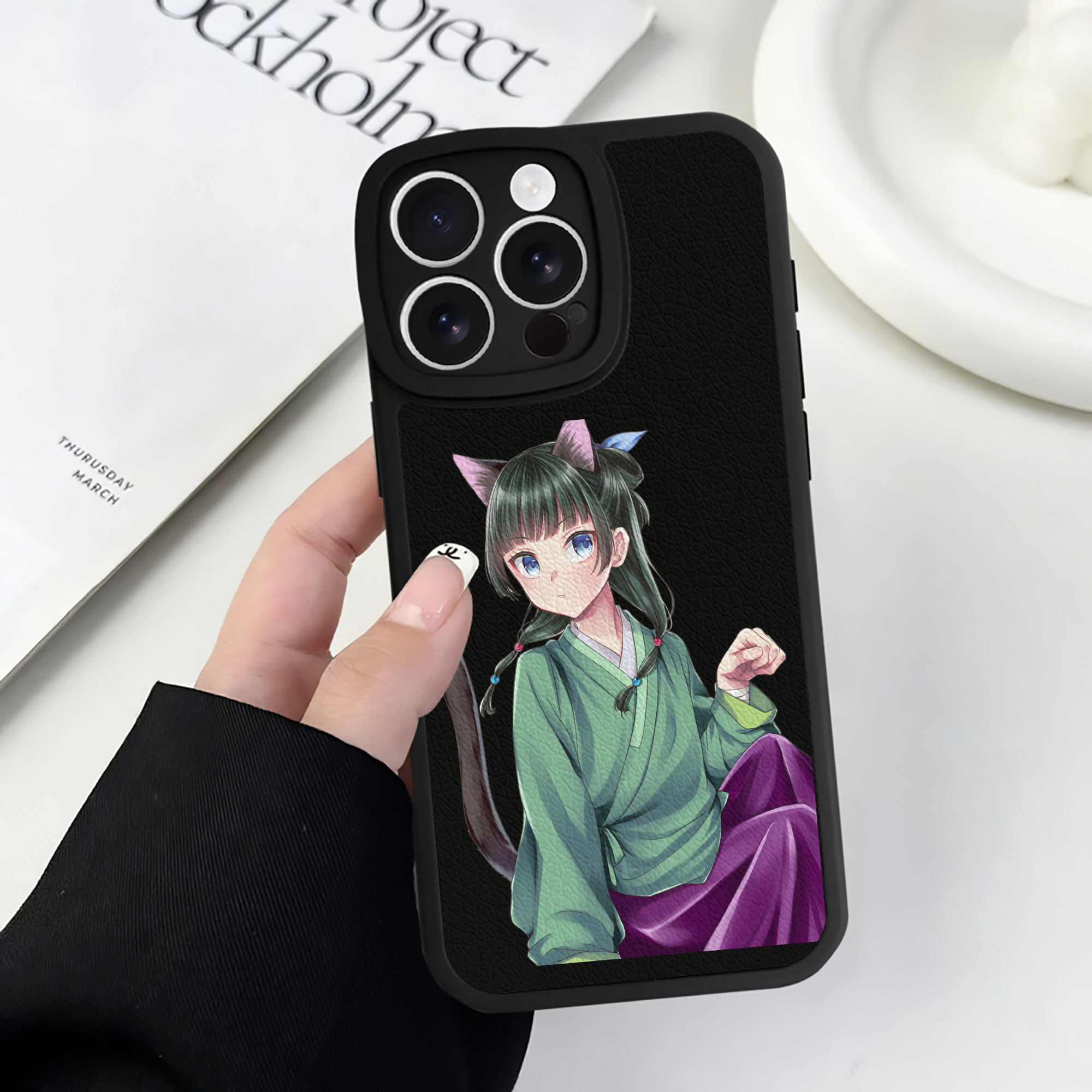 薬屋のひとりごと The Apothecary Diaries 【iPhone 16シリーズ対応】シリコンスマホケース（レザー調） 材質：シリコン